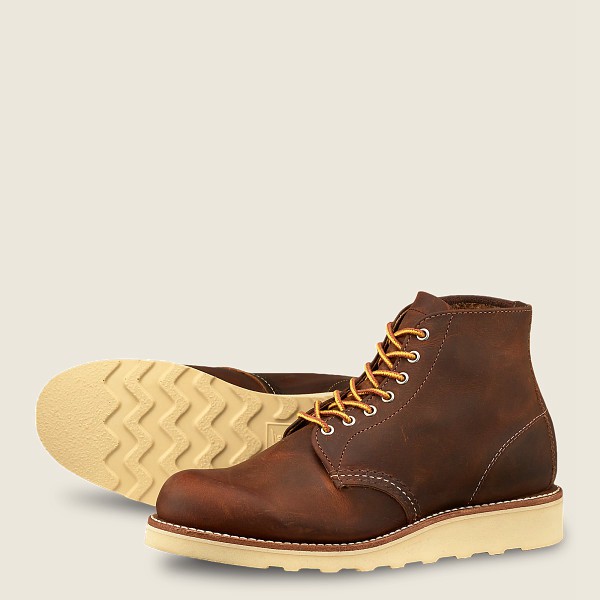 Red Wing Heritage Bot Bayan - 6-Inch Round Toe - Short Rough & Tough Deri - Koyu Kahverengi - 71RGMS